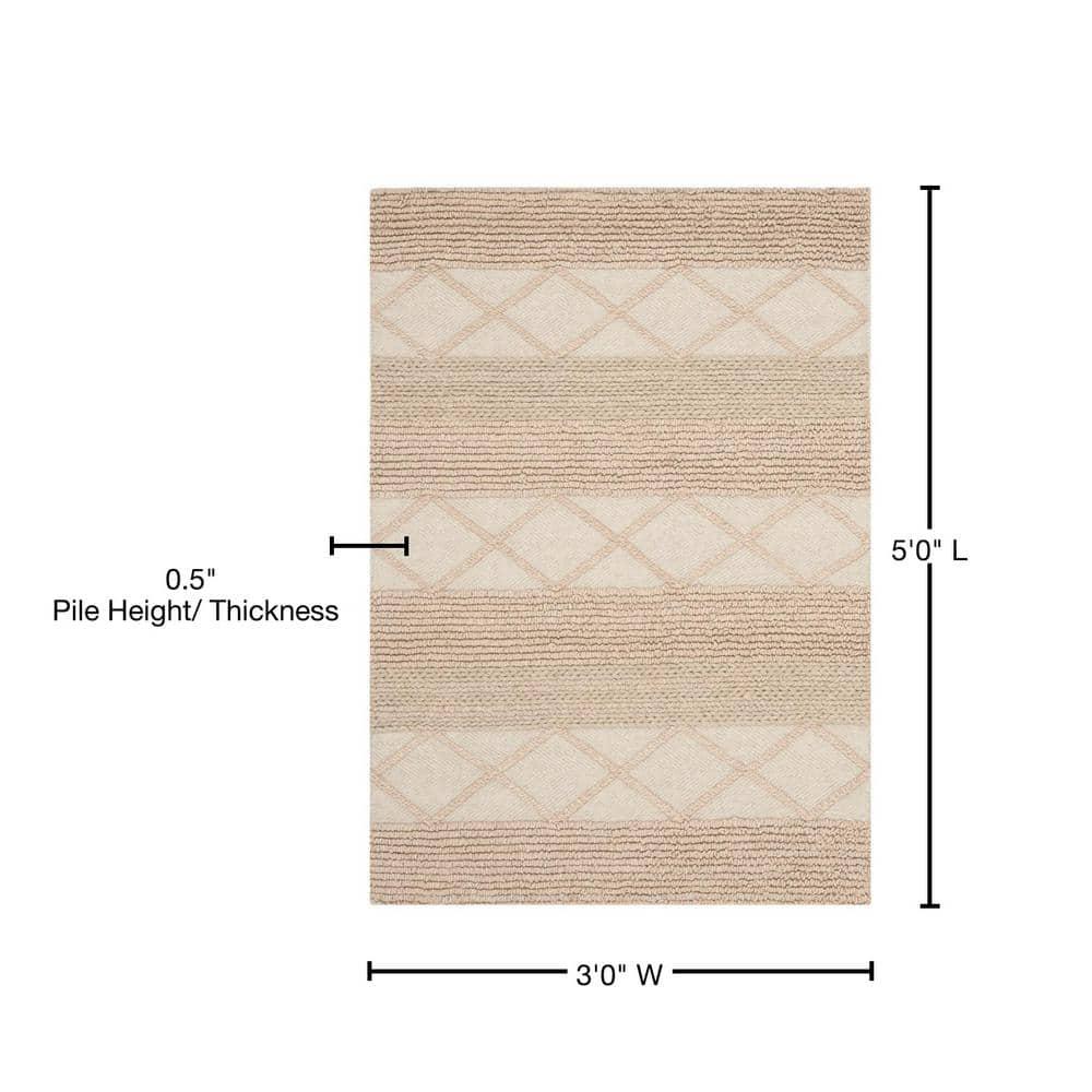 Natura NAT217 Hand Woven Accent Rug - Beige - 3'x5' - Safavieh.