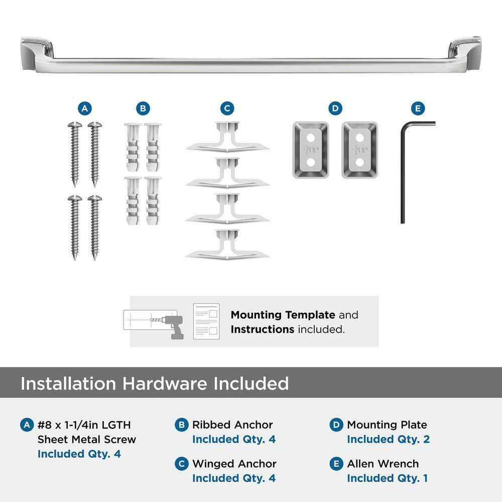 Amerock Revitalize Chrome 24 inch (610mm) Towel Bar