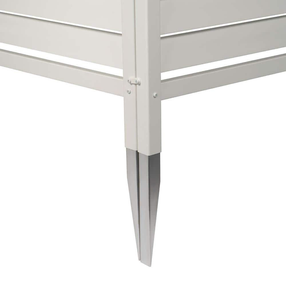 Enclo 44in H x 36in W (2 Panels) No Dig Enclo Waverly Vinyl Privacy Screen, Outdoor Privacy Screen Panels, Trash Can Enclosure, Air Conditioner & Pool Equipment Enclosure