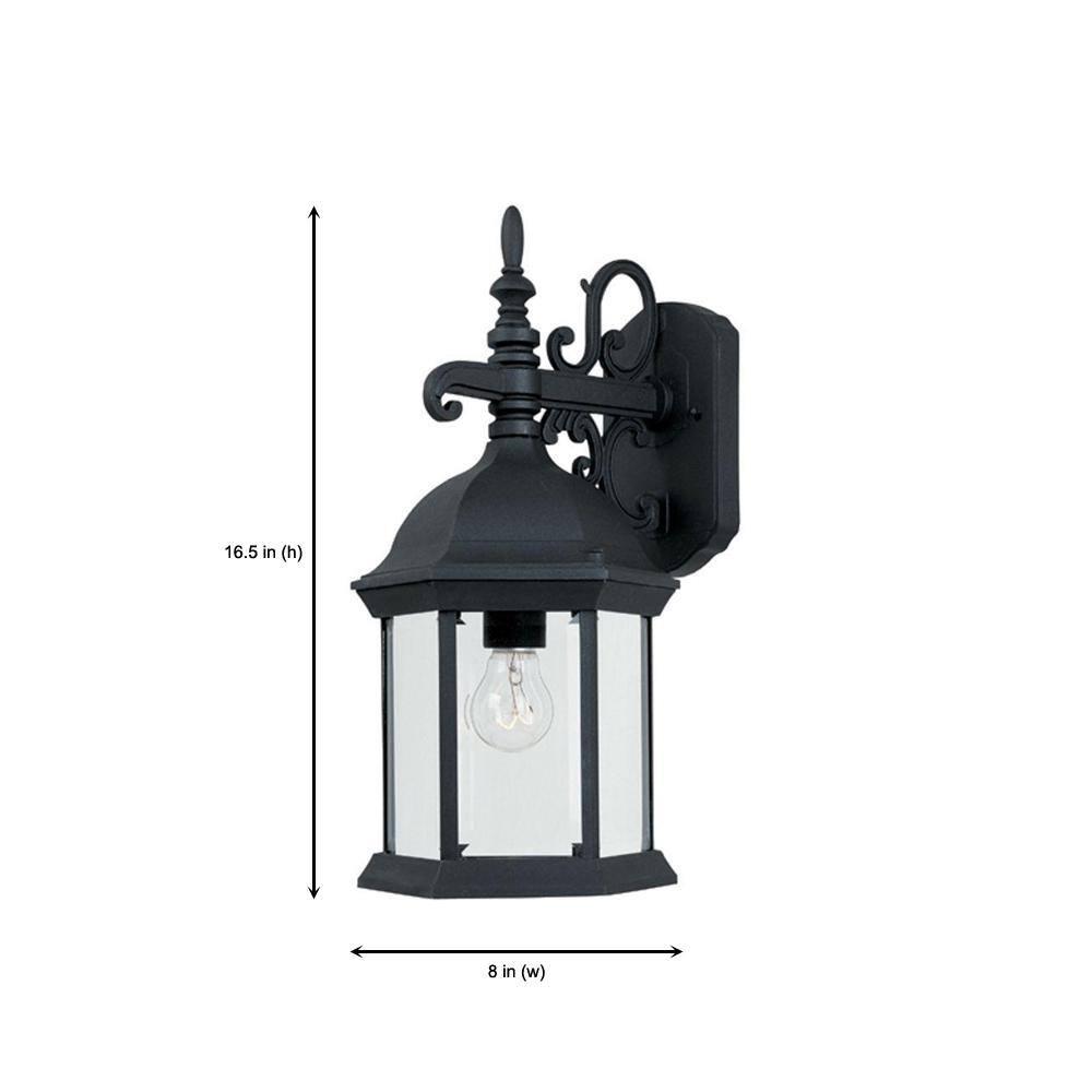 2971-BK-Designers Fountain-Devonshire - One Light Outdoor Wall Lantern