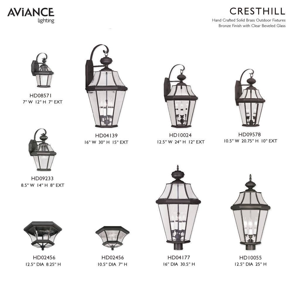 Livex Lighting Georgetown 1 - Light Wall Light in  Bronze