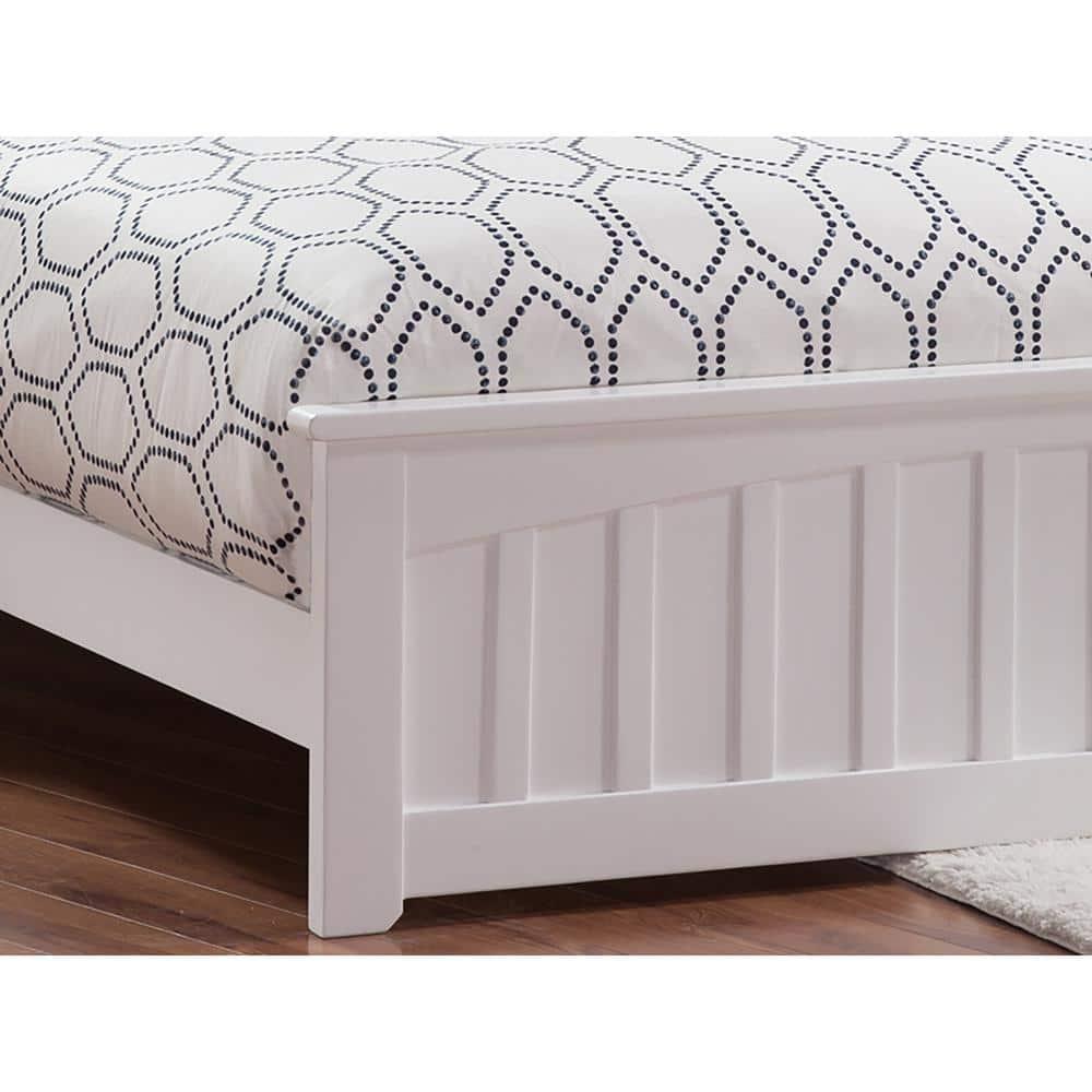AFI Furnishings Mission Low Profile Solid Wood Platform Bed with Matching Footboard