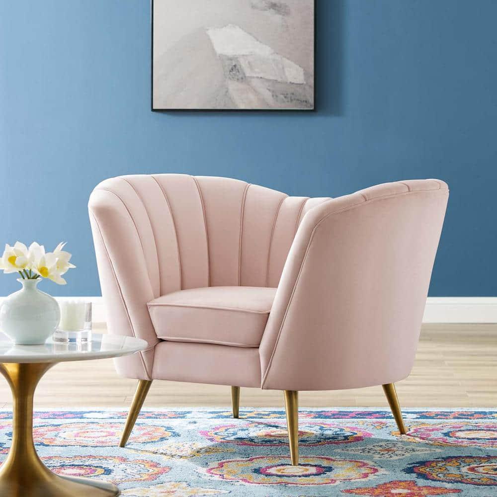 Opportunity Performance Velvet ArmchairPink