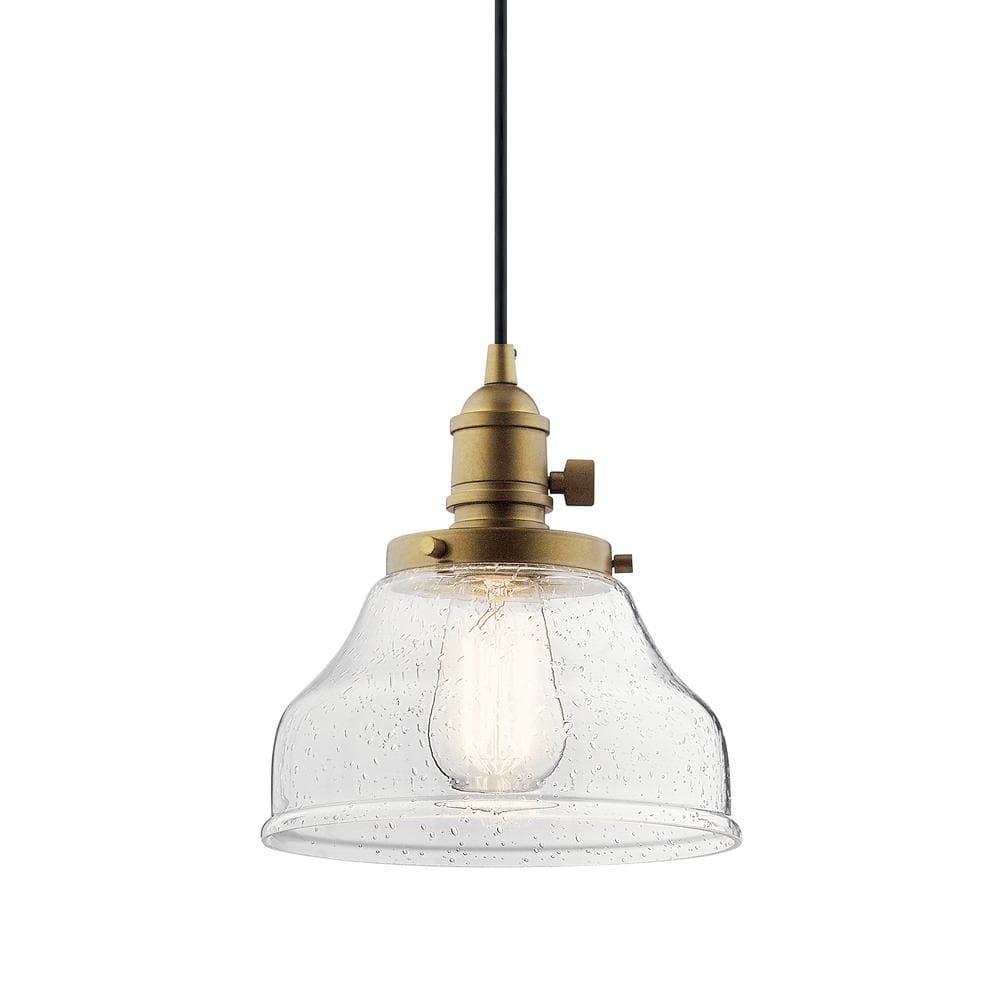 Kichler Lighting Avery 1 - Light Pendant in  Natural Brass