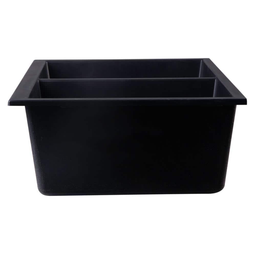 34'' L Double Bowl Granite Kitchen Sink