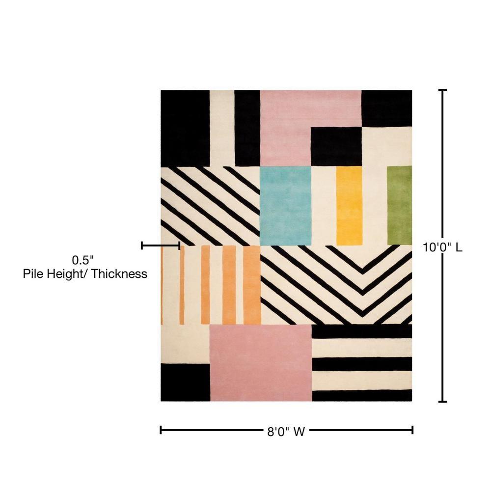 Fifth Avenue FTV122 Hand Tufted Area Rug - Ivory/Black - 8'x10' - Safavieh.