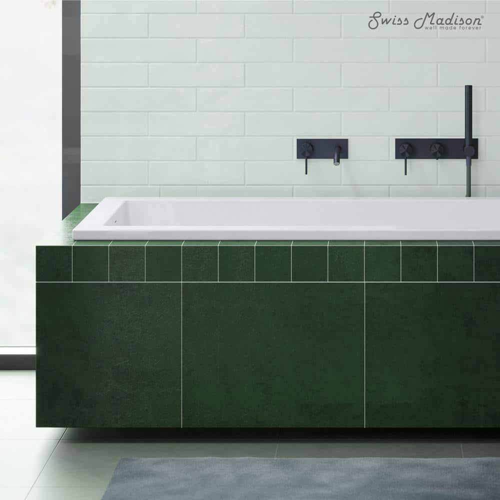 Voltaire 48" X 30" Reversible Drain Drop-In Bathtub