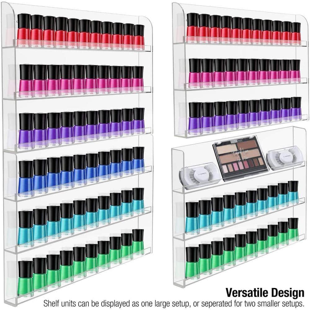 Sorbus Sorbus 6-Tier Acrylic Nail Polish Wall Rack Display