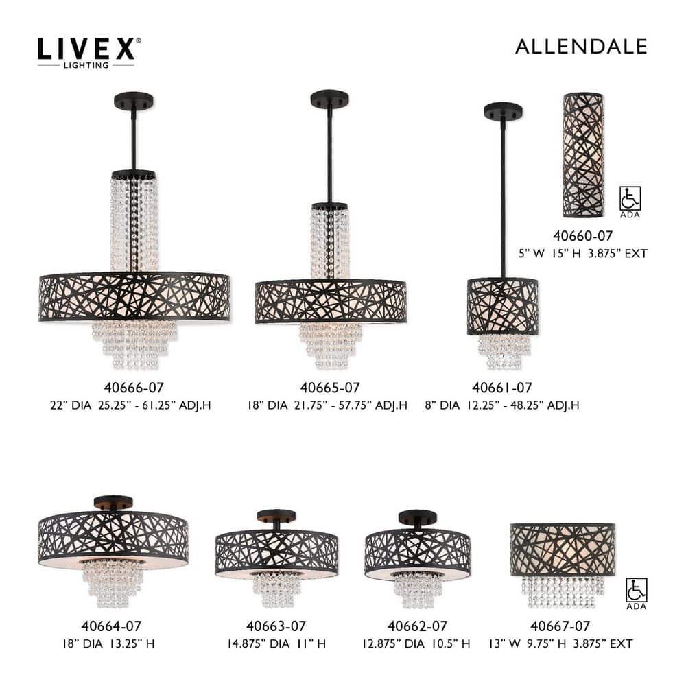 Livex Lighting Allendale 1 - Light Wall Light in  Bronze