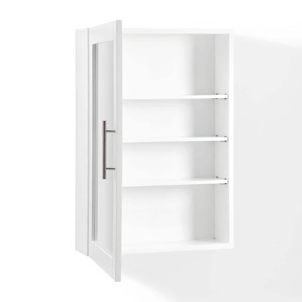 Crosley Savannah Medicine Cabinet White : Microfiber, Machine Washable, Non-Slip Backing