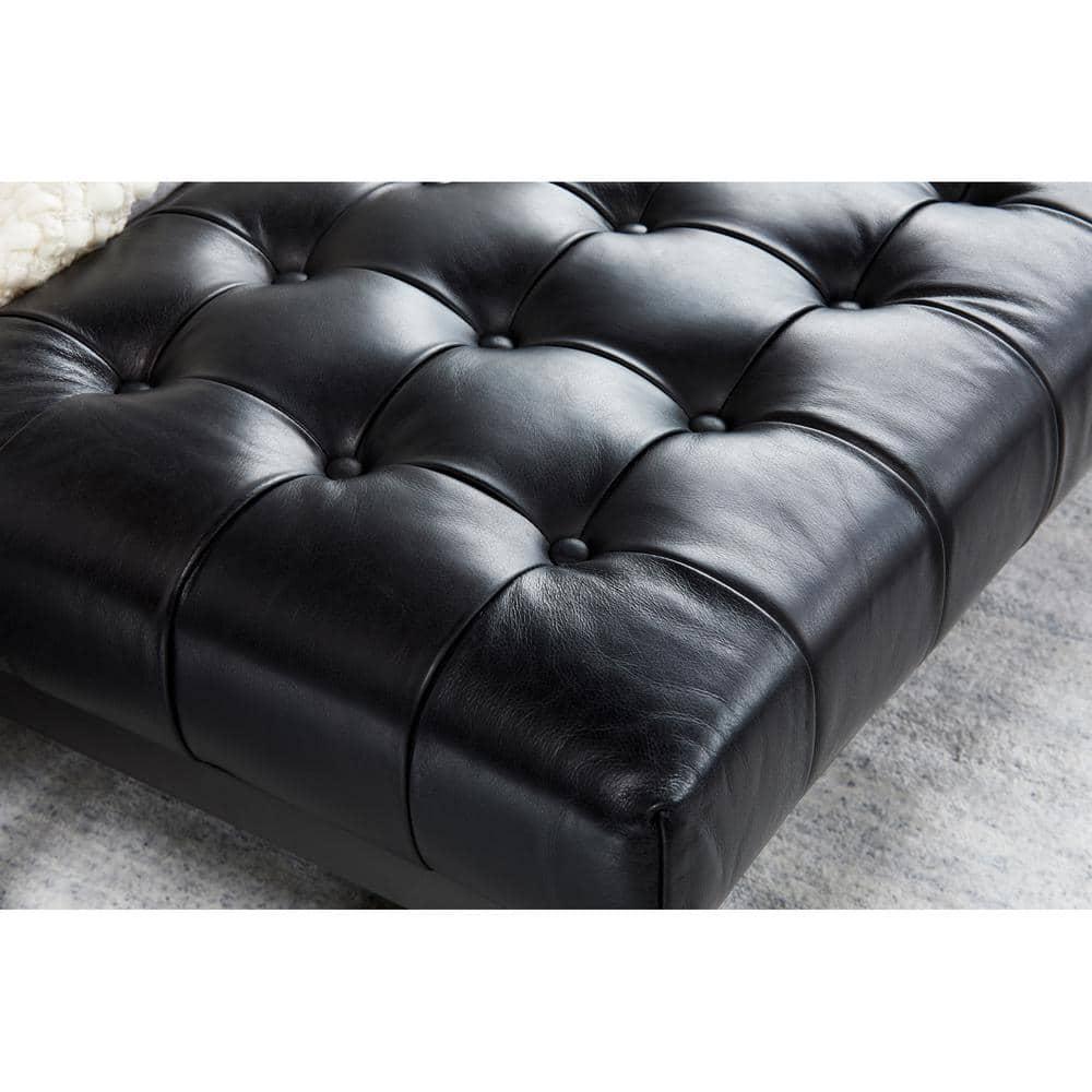 Moe's Home Collection Wyatt Leather Bench