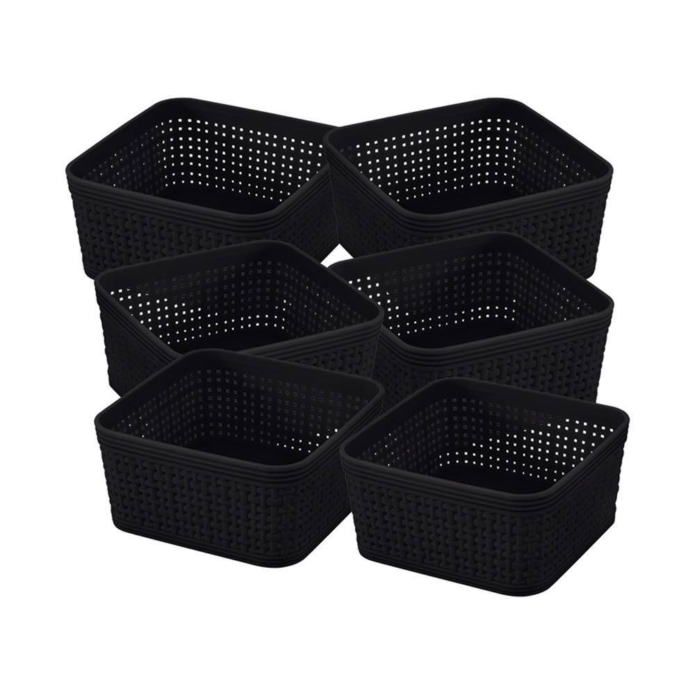 Simplify Simplify Plastic Basket (Set of 6)