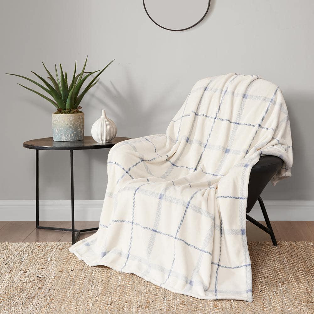Lucky Brand Lucky Brand Palmdale Reversible Plush & Cozy Thow Blankets - 50" x 70"