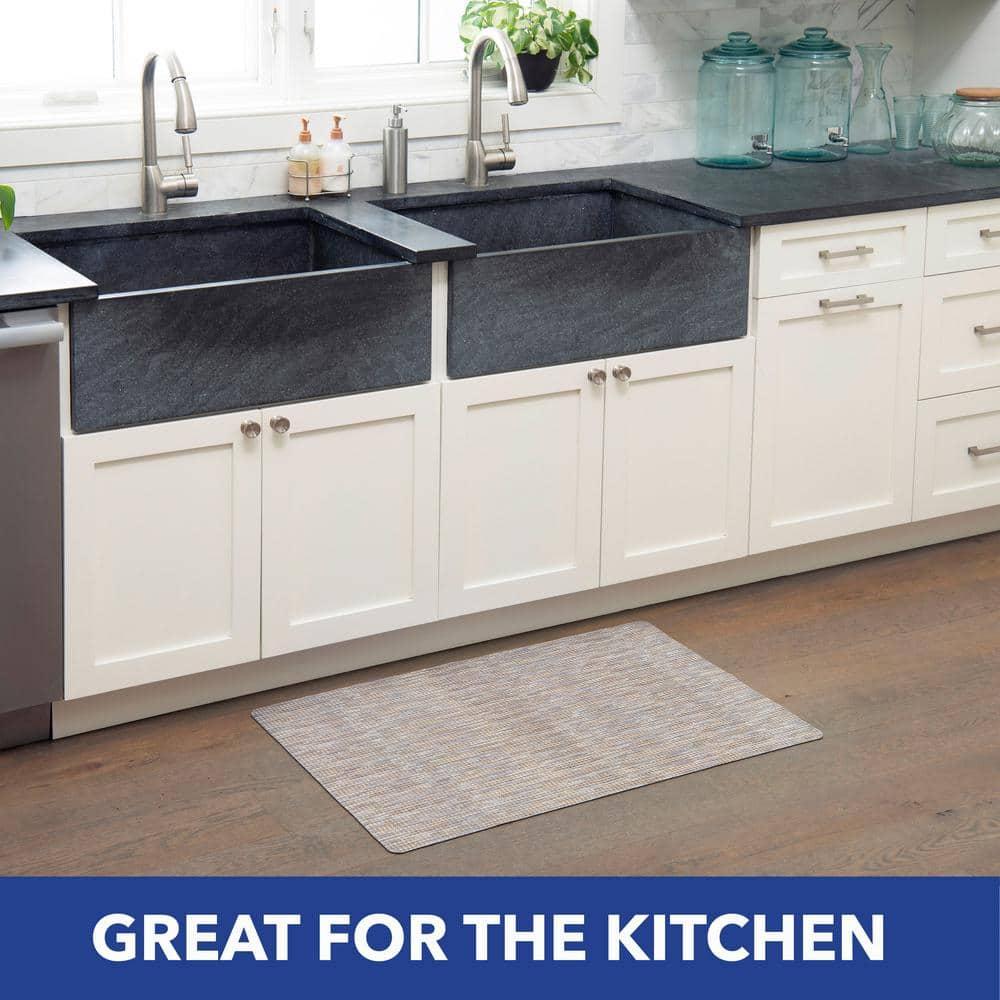 Smooth Step Machine Washable Low Profile Stain Resistant Non-Slip Versatile Utility Kitchen Mat