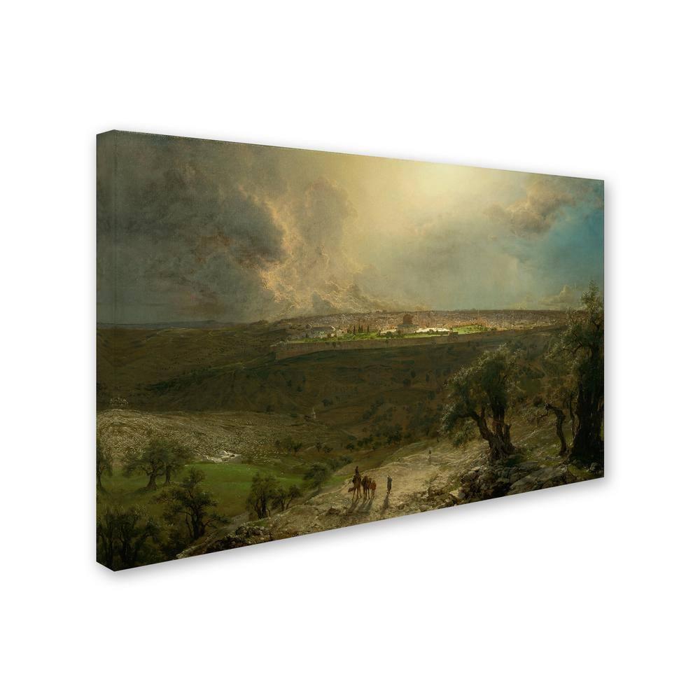 Trademark Fine Art " Jerusalem From The Mount Of Olives " by Church