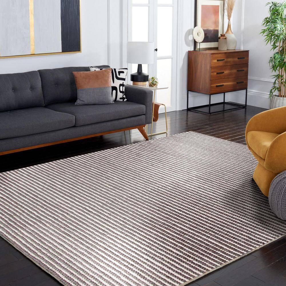 Natura NAT220 Hand Woven Accent Rug - Ivory/Dark Brown - 2'x3' - Safavieh.