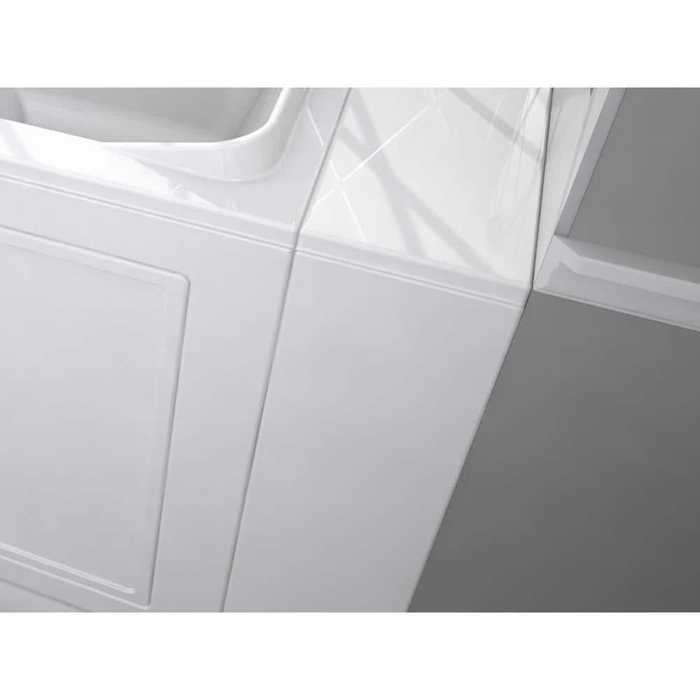 52'' x 32'' Walk-in Fiberglass Bathtub with Faucet