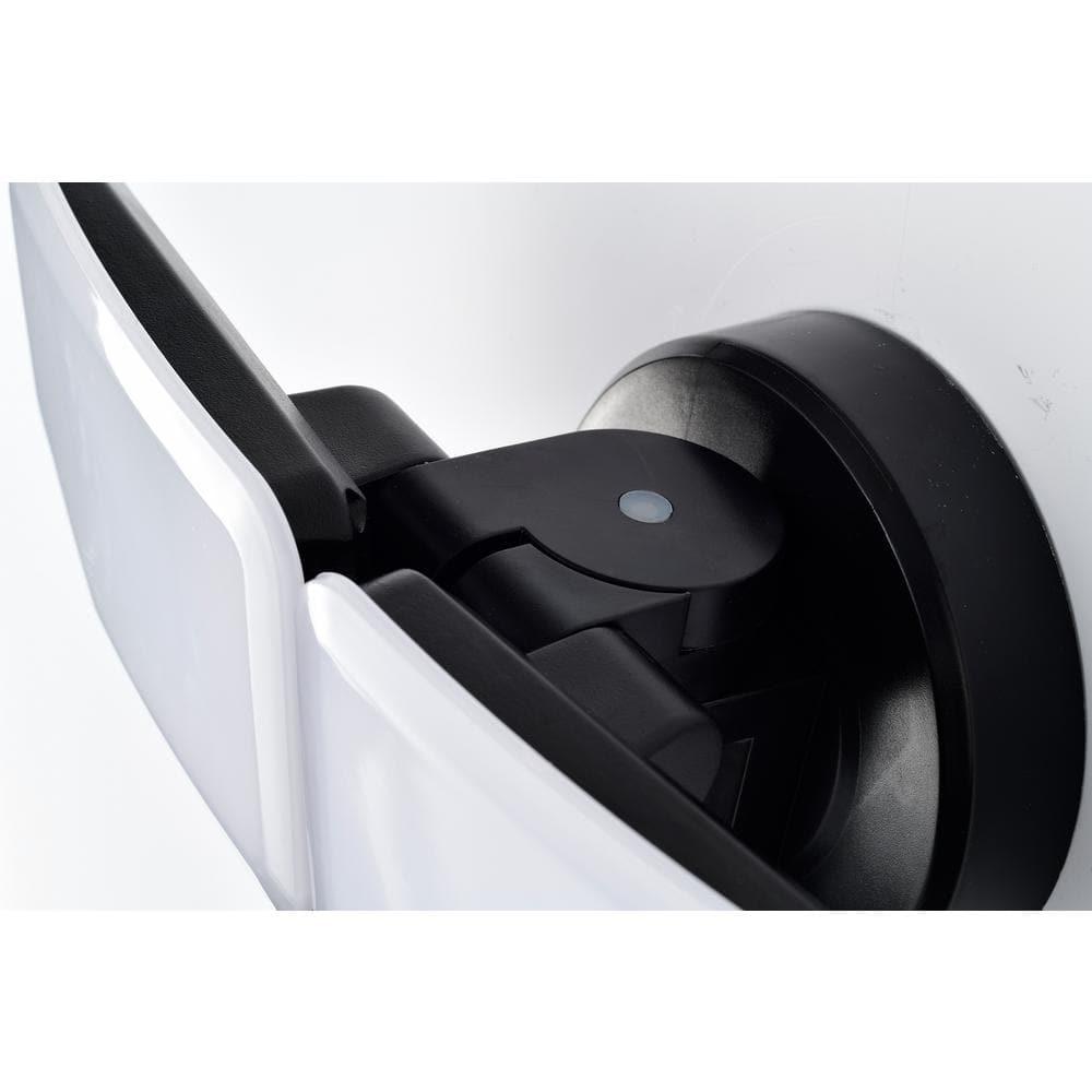 30-Watt 180-Degree Black Motion Activated Outdoor Integrated LED Security Flood Light with PIR Dusk to Dawn Sensor