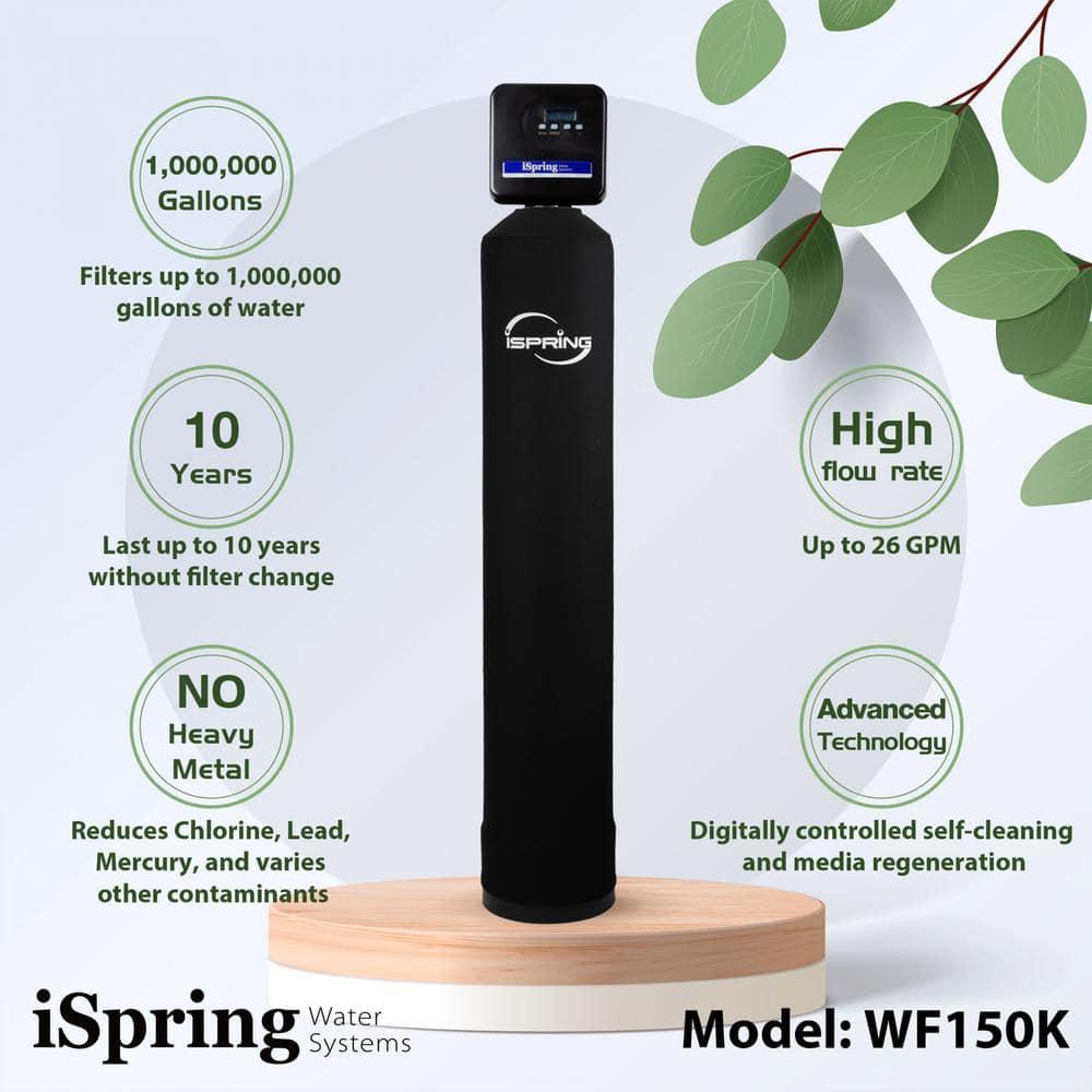 Chloramine, PFAS, Chlorine, Lead Whole House Water Filter System w/ Set-and-Forget Smart Valve, Lasts up to 10 Years