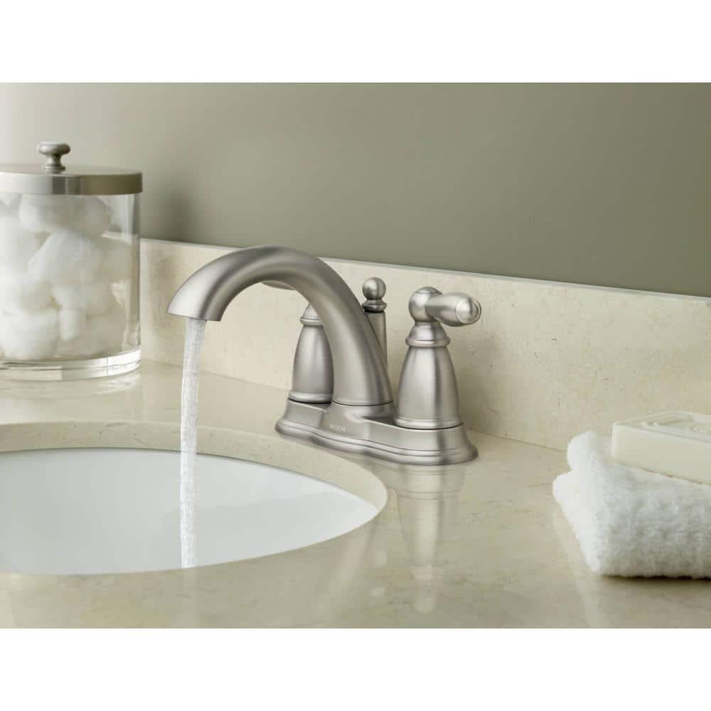 Moen Brantford Centerset Bathroom Faucet with Drain Assembly