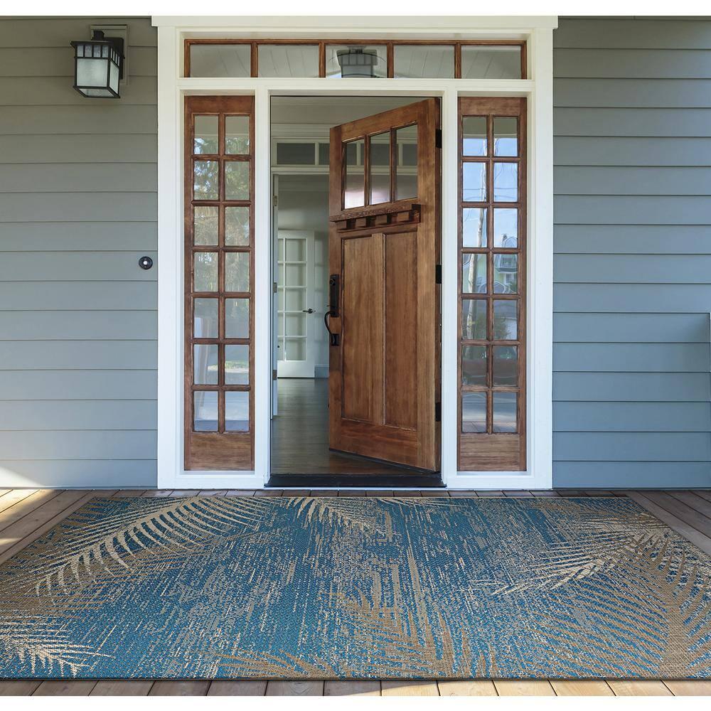 Couristan Monaco Tropical Palms Indoor/Outdoor Area Rug