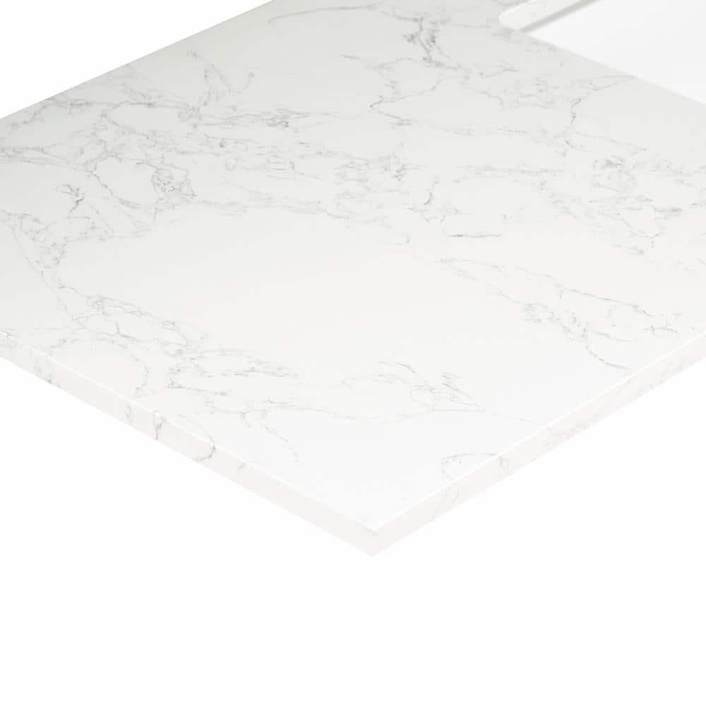 Ceres 61" Engineered Stone Double Bathroom Vanity Top with Sink