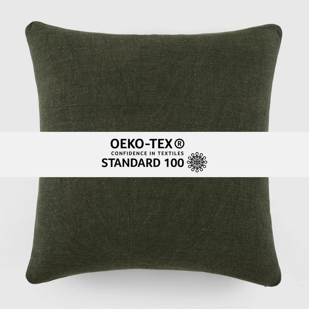 Solid Cotton Throw Pillow