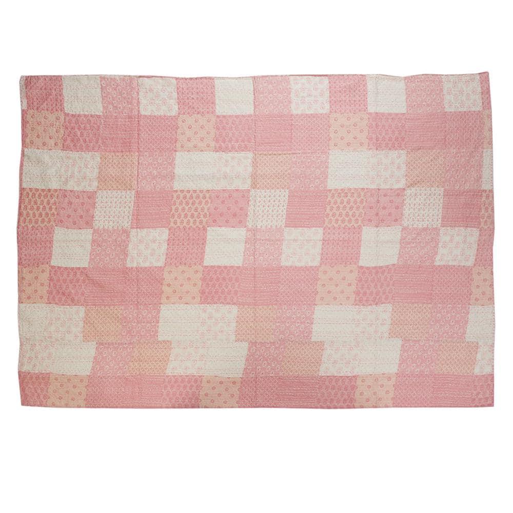 Rajani Home Advika Handmade Kantha Cotton Throw Blanket
