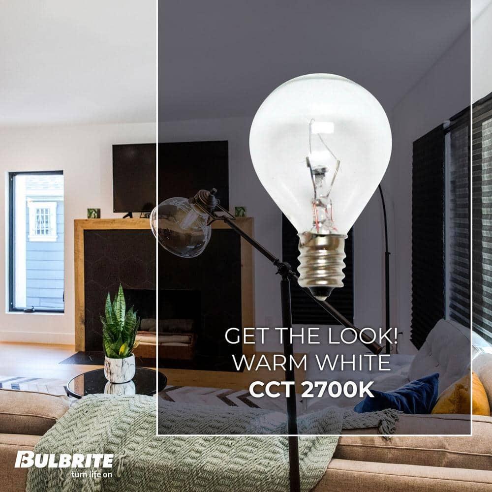 Bulbrite KX2000 Pack of (2) 40 Watt Dimmable Frost T3 Xenon Light Bulbs with Mini-Candelabra (E11) Base, 2700K Warm White Light