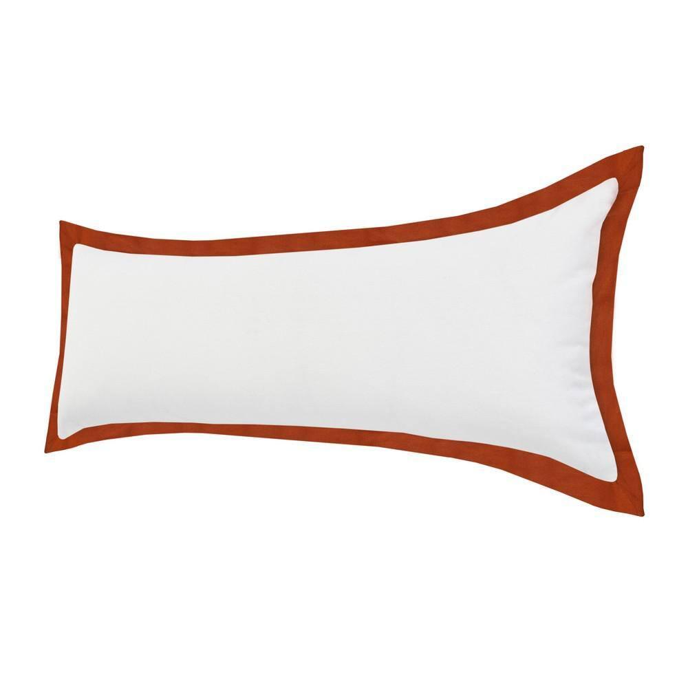 ZeaZu 14" X 36" 100% Cotton Geometric Zippered Pillow