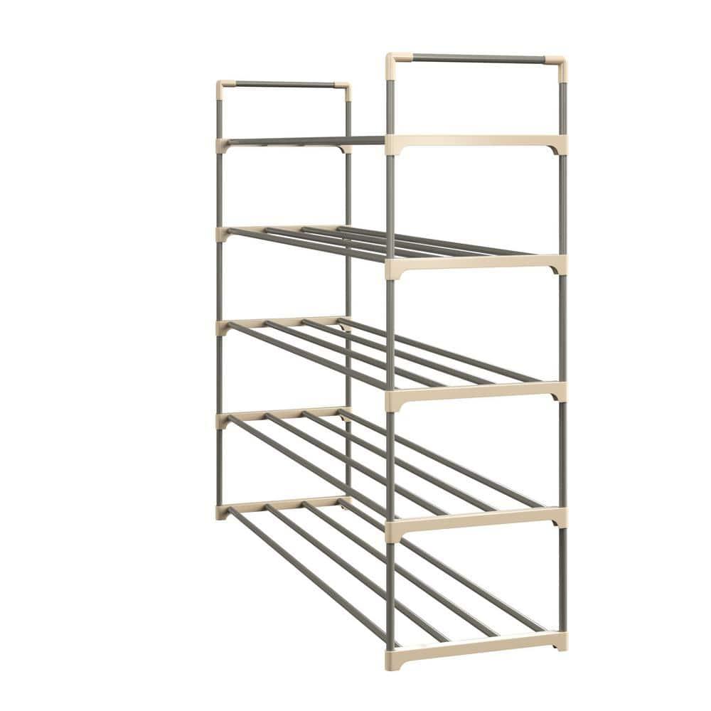 Shoe Rack with 5 Shelves Holds 30 Pairs by Home-Complete