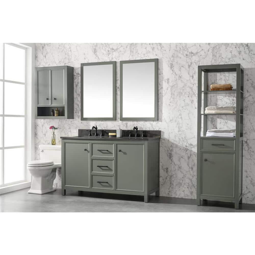 Legion Furniture 54" MDF/Veneer Wood Double Sink Vanity Cabinet - Vogue Green