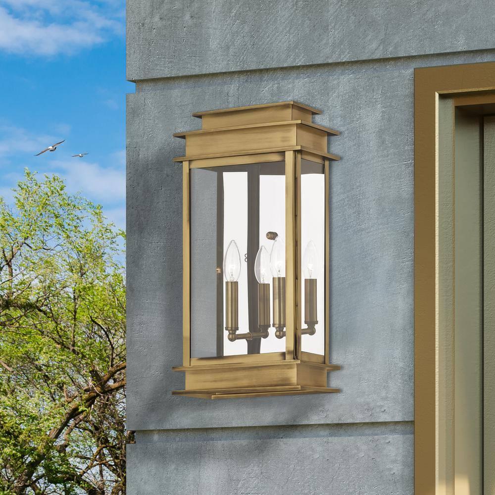 Livex Lighting Princeton 2 - Light Wall Light in  Antique Brass