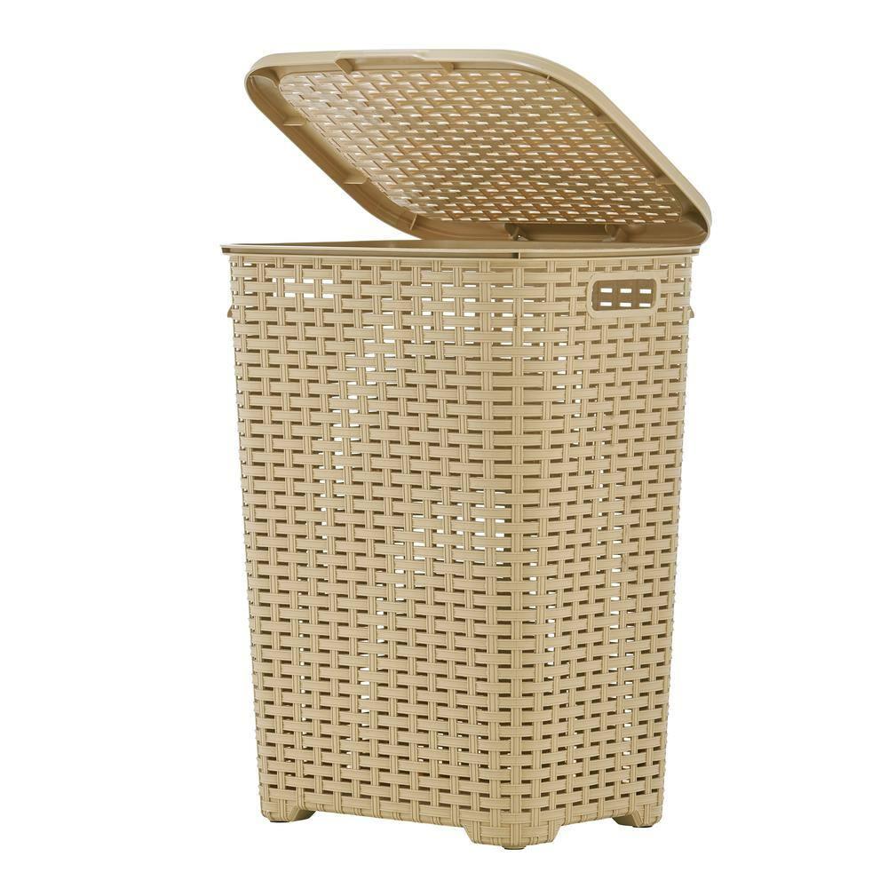 Rebrilliant Plastic Laundry Hamper with Handles
