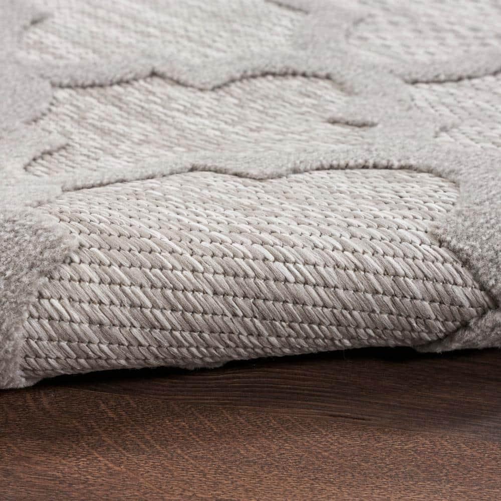 Nourison Easy Care 9' x 12' Silver Grey Indoor/Outdoor Rug