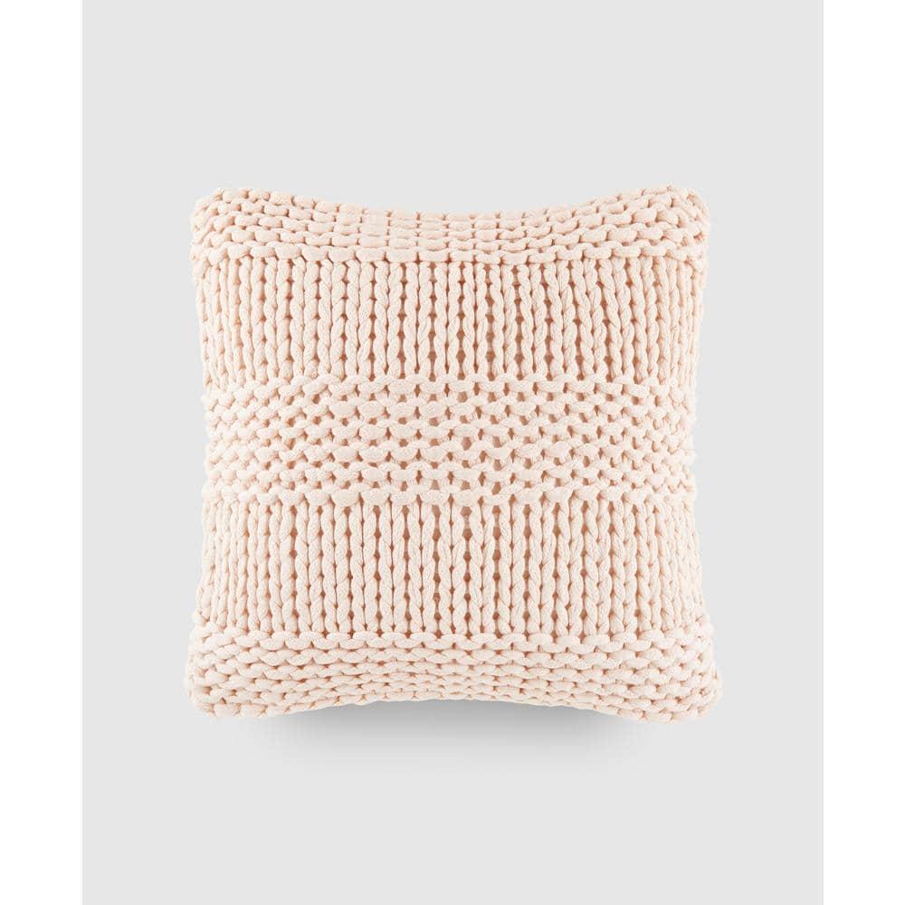 Becky Cameron Cozy Chunky Knit Acrylic Decor Throw Pillow
