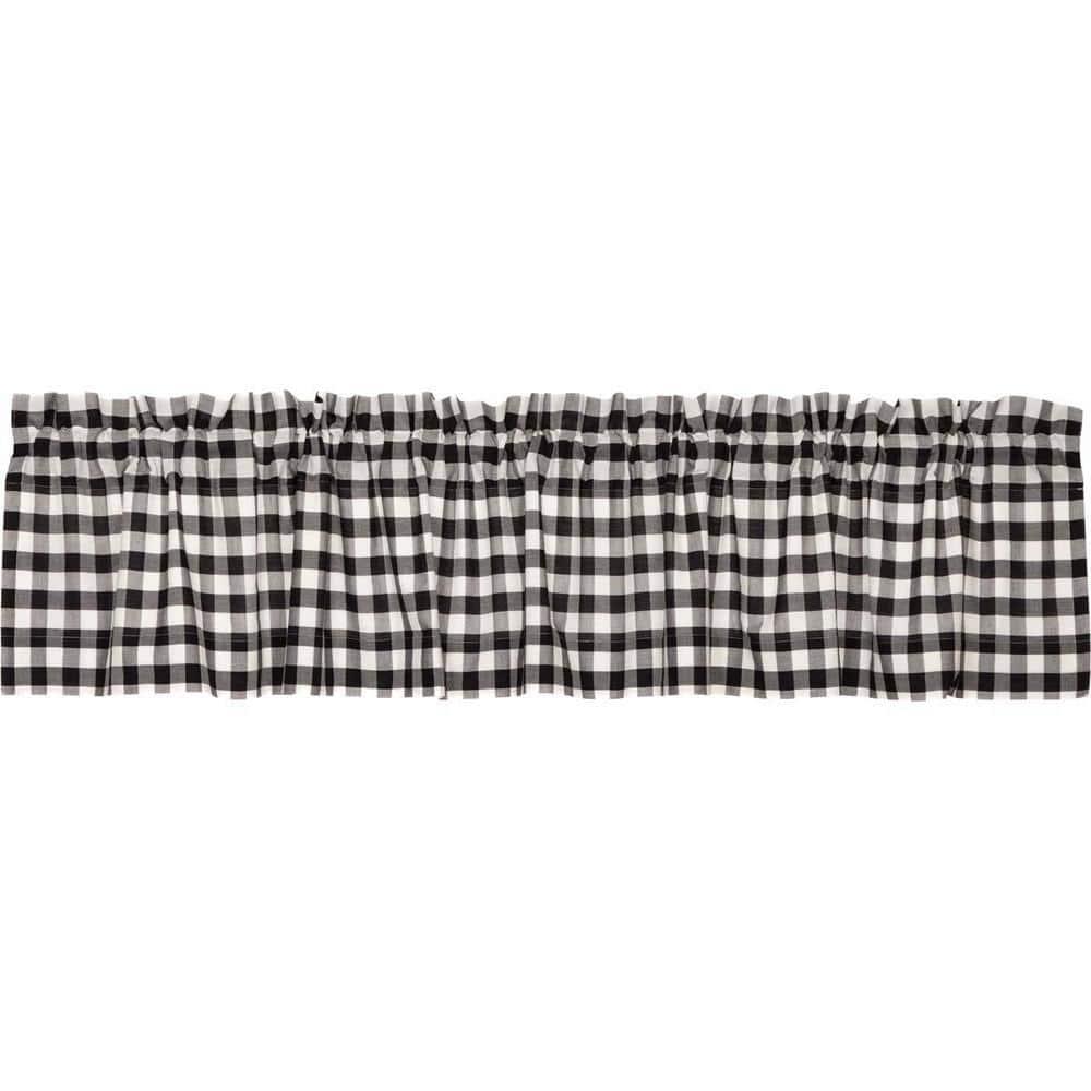 VHC Brands Annie Buffalo Check Plaid Cotton Tailored Window Valance