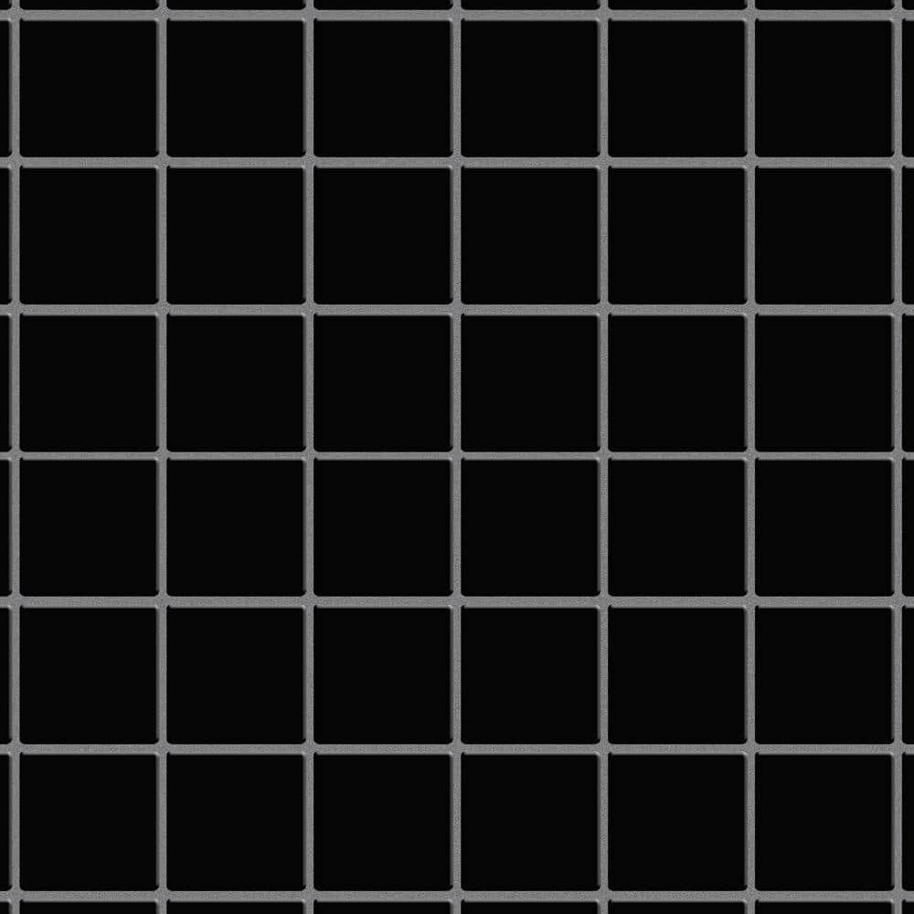 Merola Tile Metro Quad Matte Black 11-3/4" x 11-3/4" Porcelain Mosaic Floor and Wall Tile