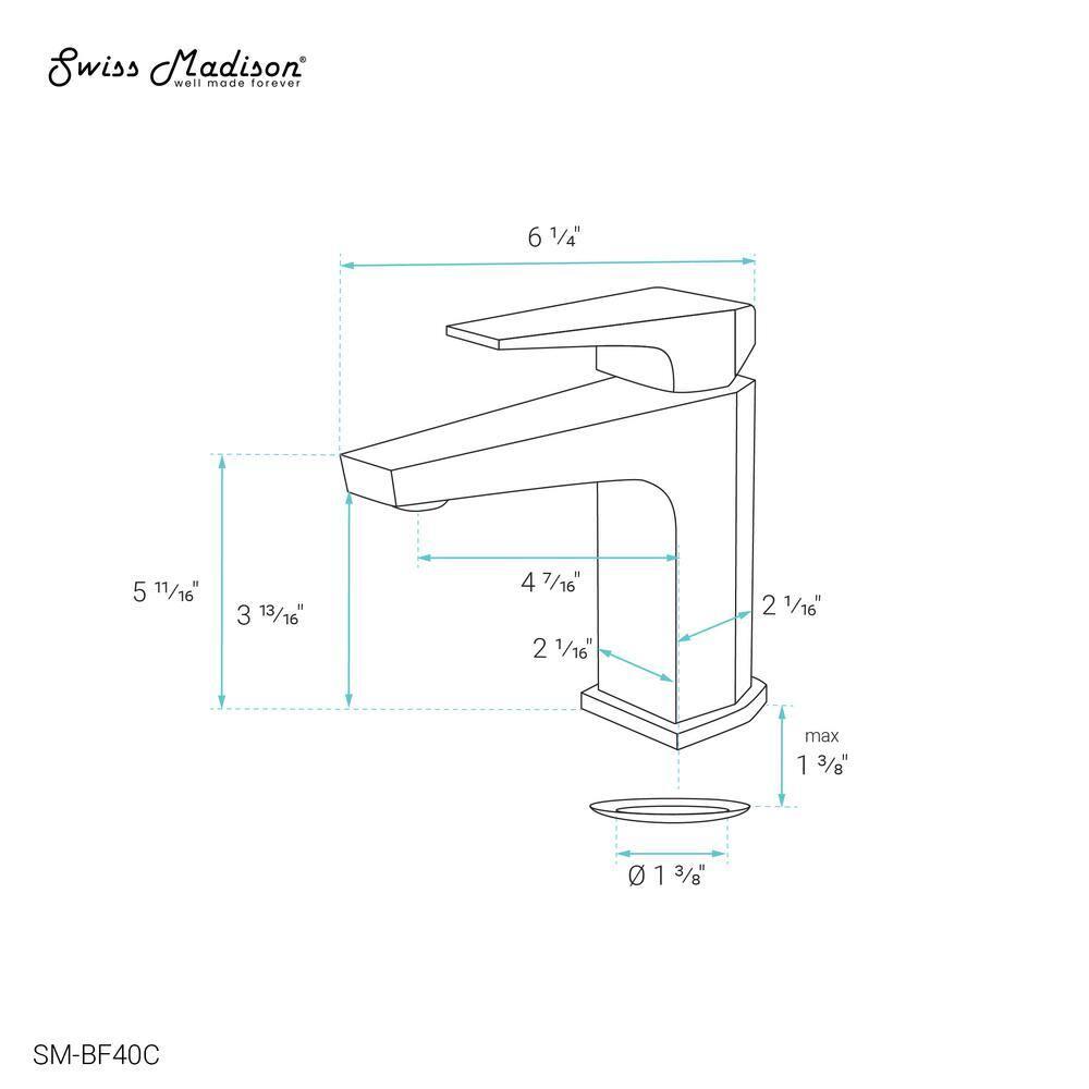 Voltaire Single Hole, Single-Handle, Bathroom Faucet