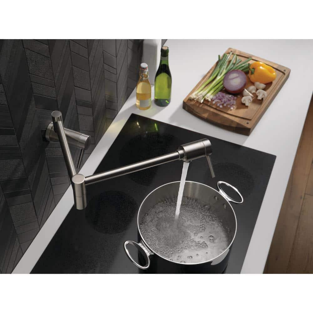 Contemporary Pot Filler Faucet, Wall Mount Pot Filler Kitchen Faucet