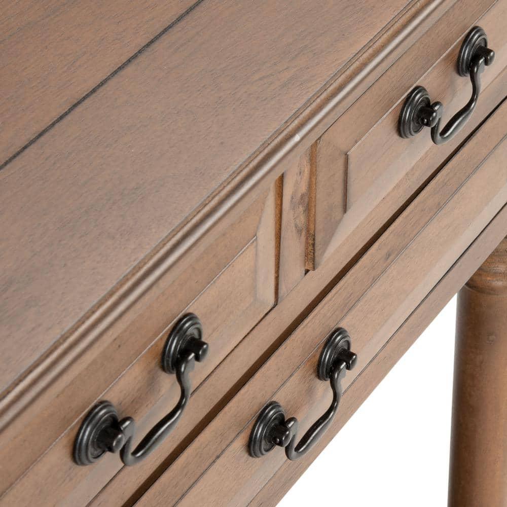 Primrose 3 Drawer Console Table - Brown - Safavieh