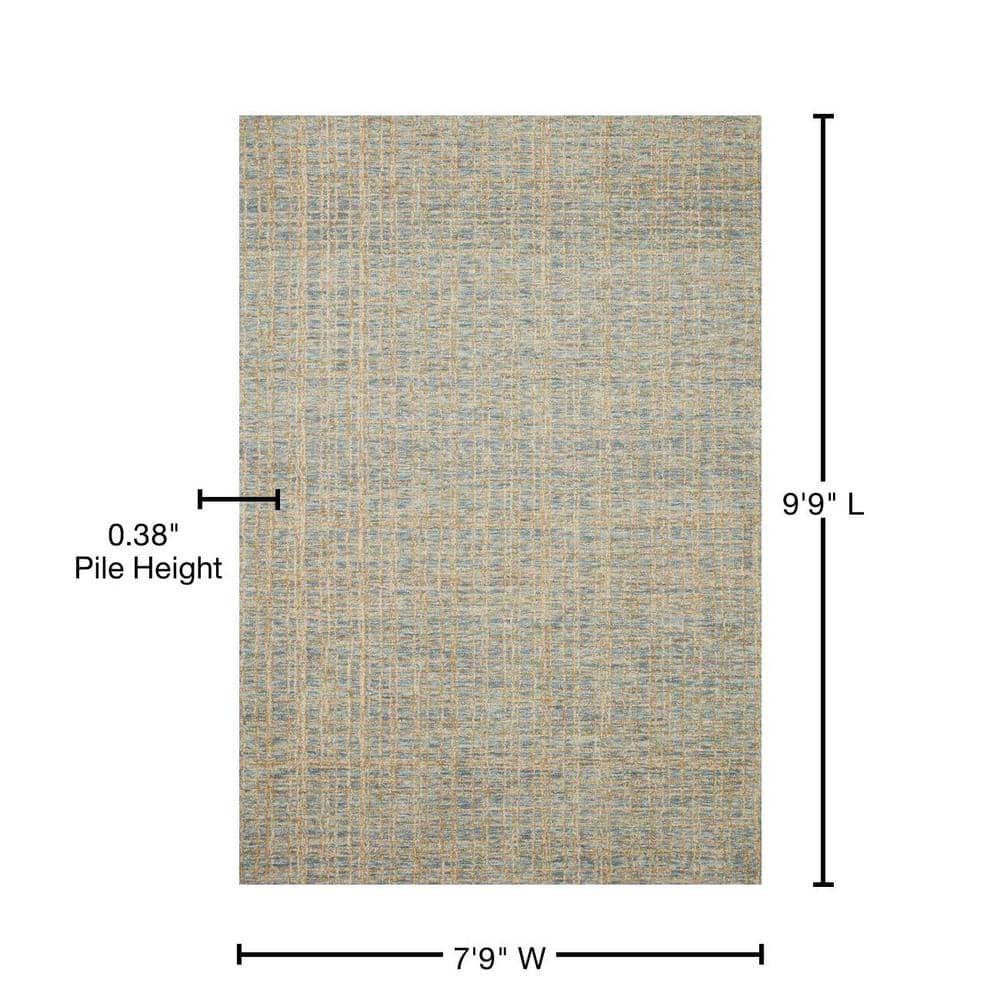 Chris Loves Julia x Loloi Polly Checkered Hand-tufted Blue/Sand Area Rug