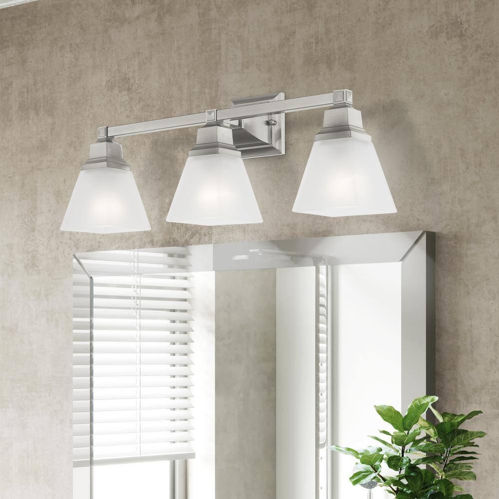 Livex Lighting Mission 3 - Light Vanity in  Brushed Nickel