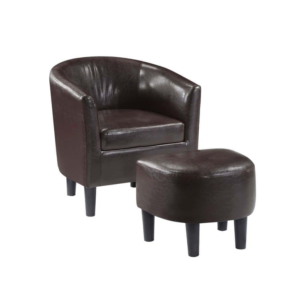 Take a Seat Churchill Accent Chair with Ottoman