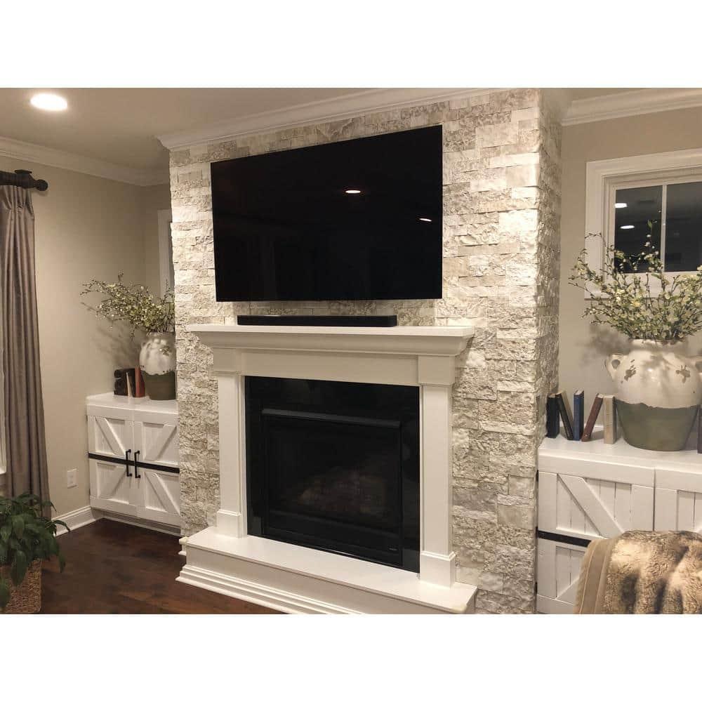 AirStone Primary Stones: Birch Bluff Color Blend, Manufactured Stone Wall Covering, Indoor & Outdoor Home Décor