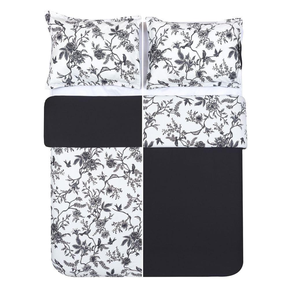 Chanasya Microfiber Reversible 3 Piece Duvet Cover Set