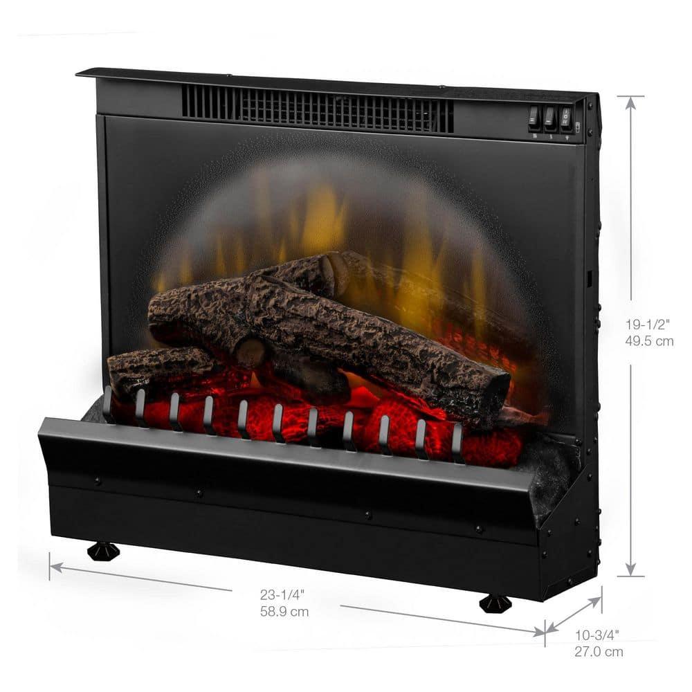Dimplex Electraflame 23-in Plug-in Standard Electric Fireplace Log Set - Realistic Flame - 400 SQ. FT.
