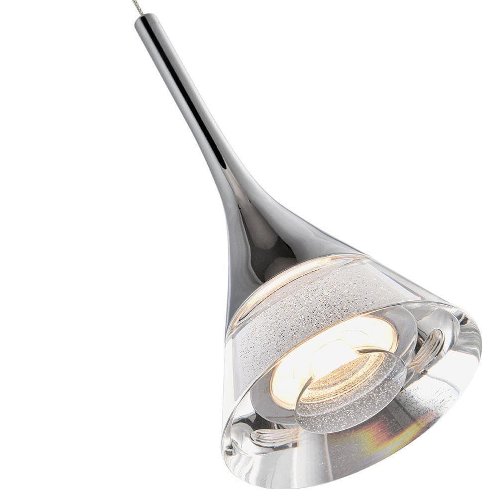 Amalfi 4.75-in Integrated LED Height Adjustable ETL Certified Pendant Light with Cone Shade