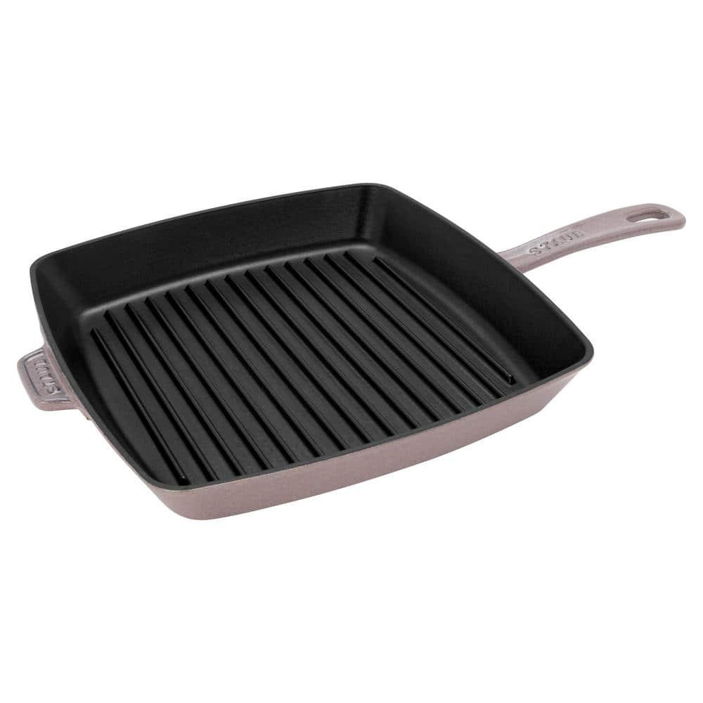 Staub 12" Lilac Enameled Cast Iron Square Grill Pan