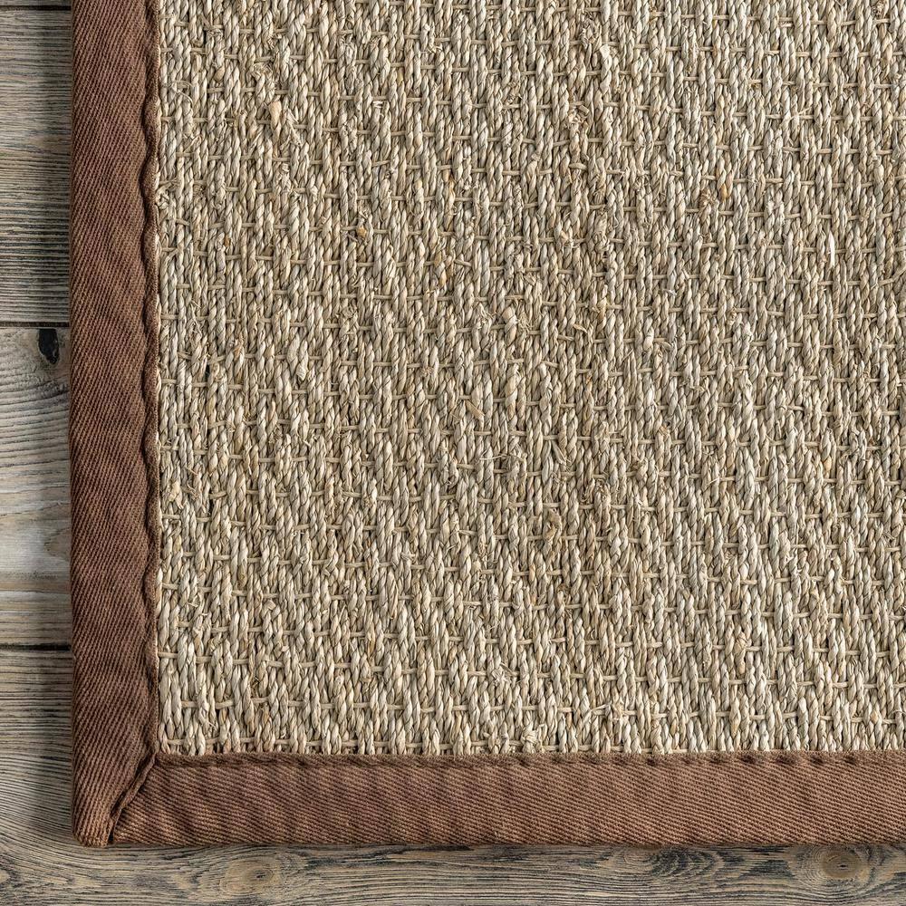 nuLOOM Elijah Seagrass with Border Area Rug